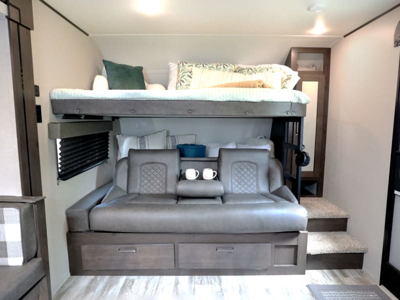 Our Grand Design Transcend Xplor 251BH near Table Rock Lake near Branson Missouri and Lake Of The Ozarks Missouri. Stone Mountain RV & Camper Rentals