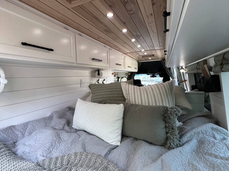 View from back of the van