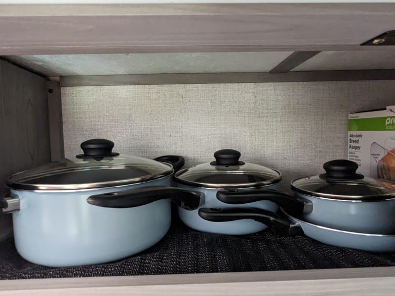 Pots and pans ready for your favorite meals!