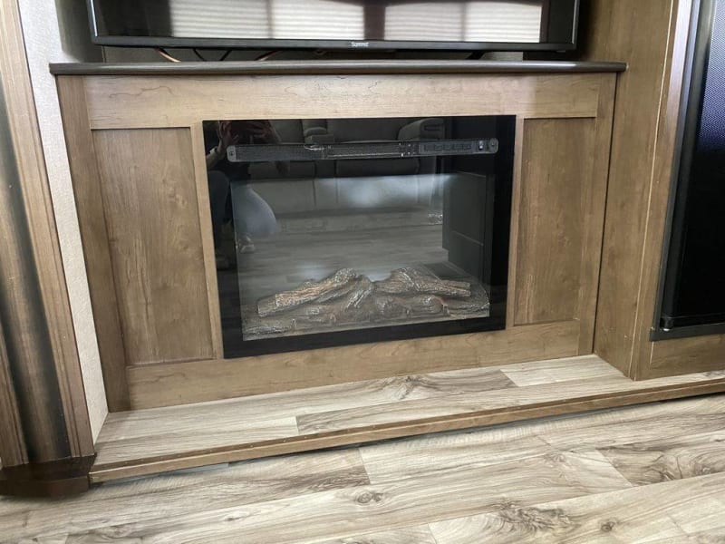 Fire place that produces extra heat if needed 