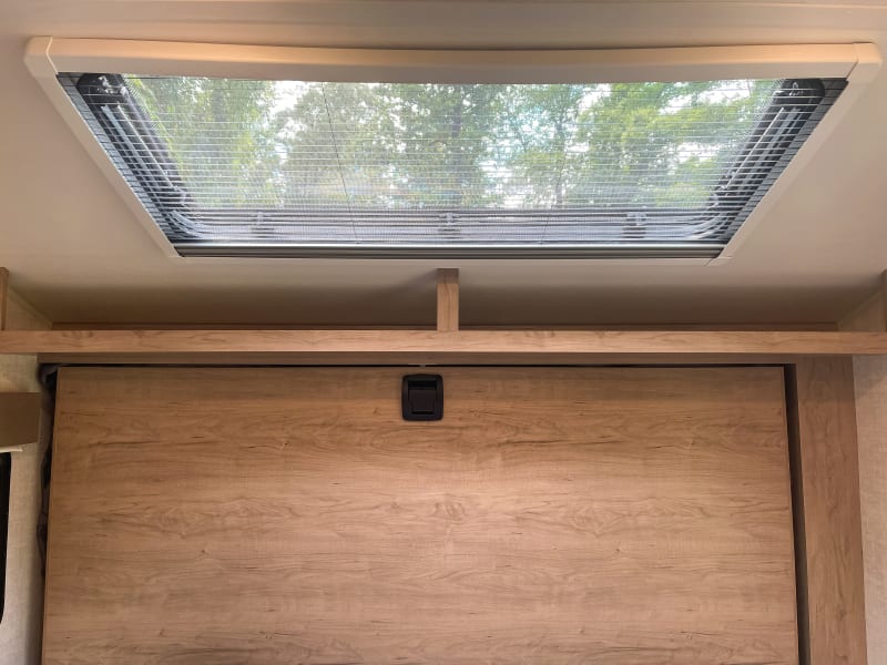 Screen cover option to keep bugs out when skylight is open