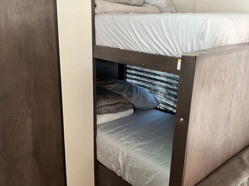 Bunk beds- fitted with new mattresses 