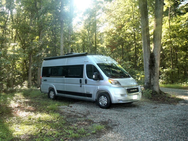 Side view of Van access and passenger access. 