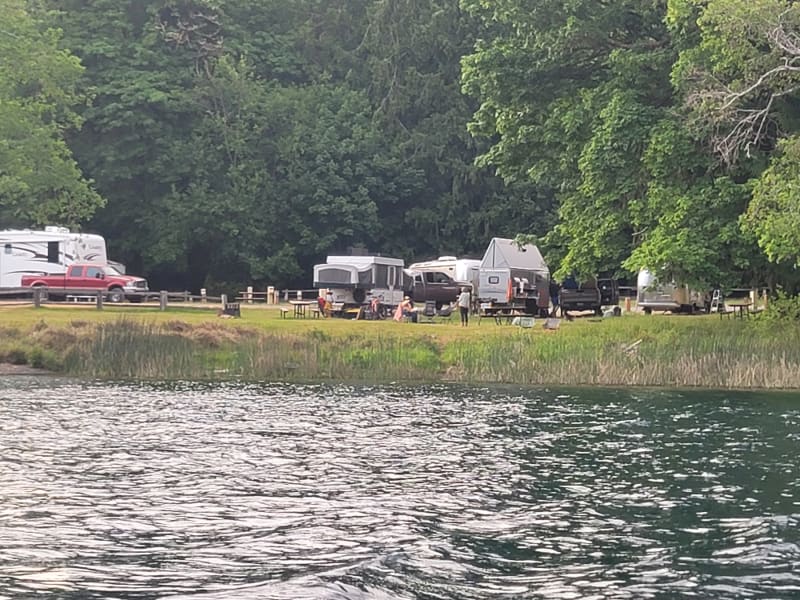 Crescent Lake campground, on the Olympic Peninsula