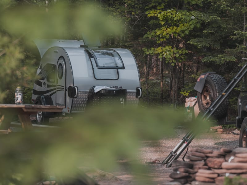  Large stargazer is screened and opens to allow for cool breezes to circulate through the cabin.