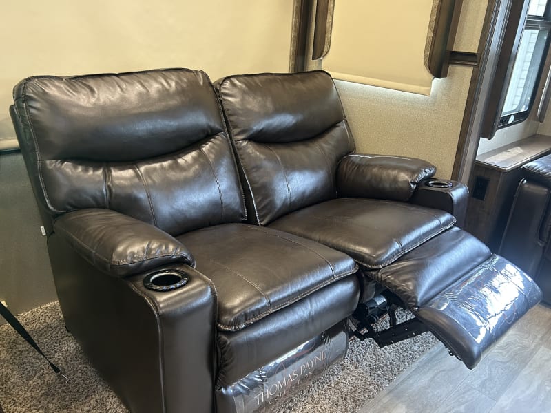 leather, power, reclining theater seats with heat and massage
