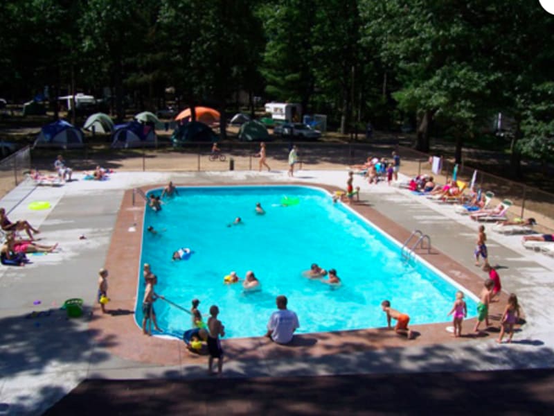 This is the large pool at White River Campground in Montague, MI
