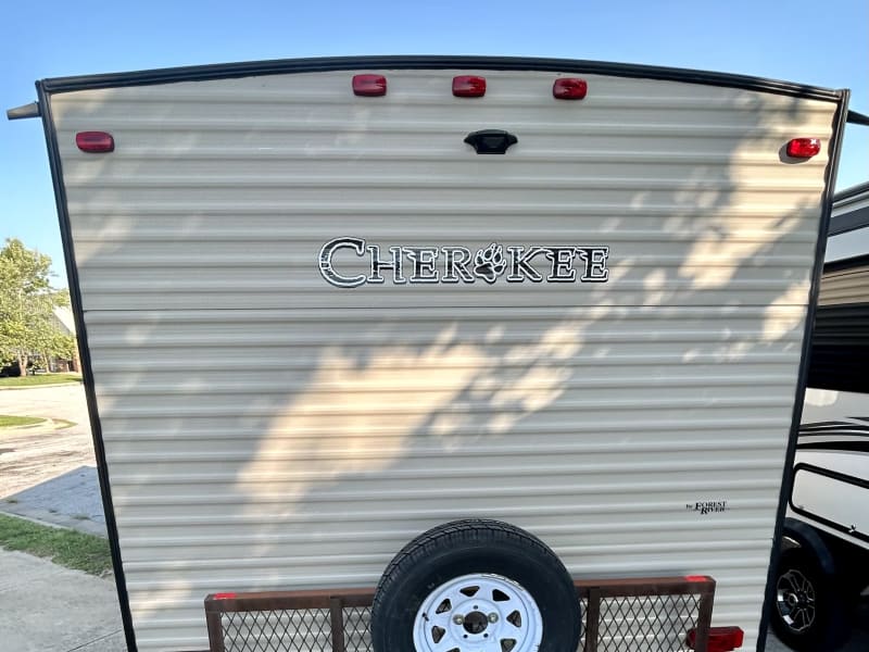 Rear of camper 