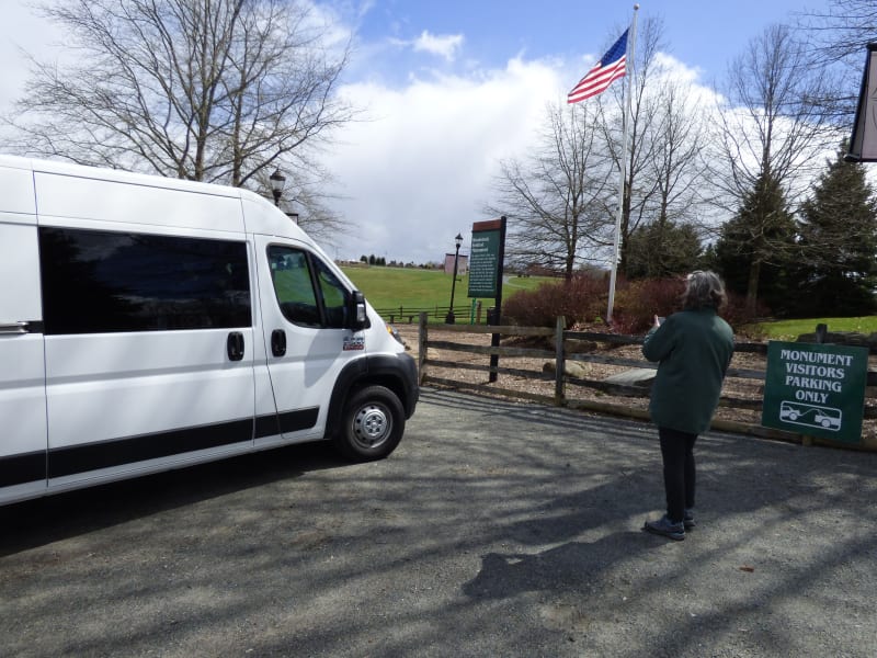 Music nerds at site of Woodstock Festival, Bethel NY. Equally ok on winding country roads and parking in busy town center of nearby Woodstock itself.