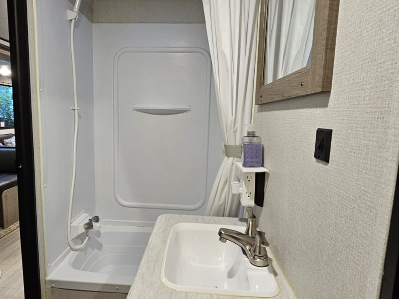 large walk in shower