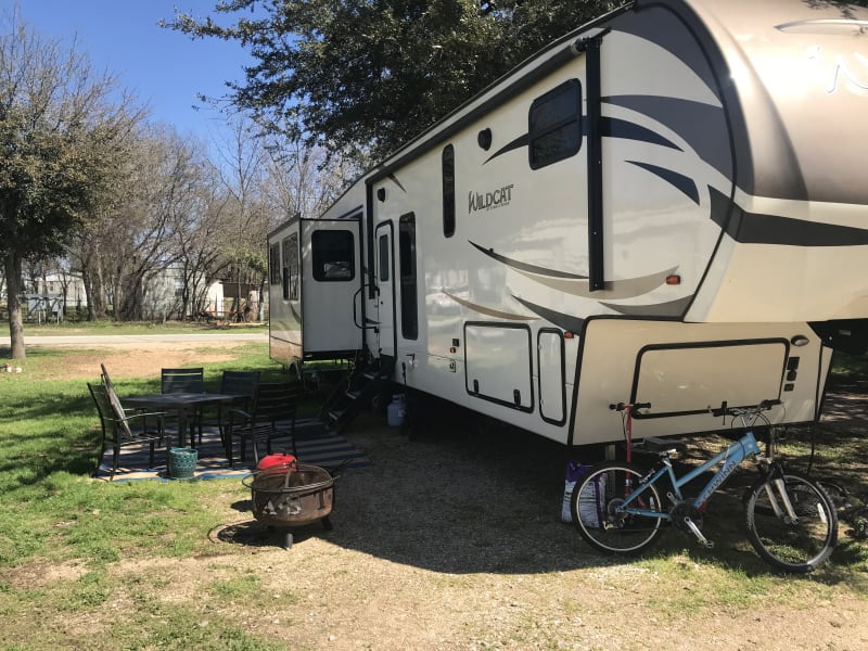 Our second winter in Texas near Marble Falls, this was our spot. 