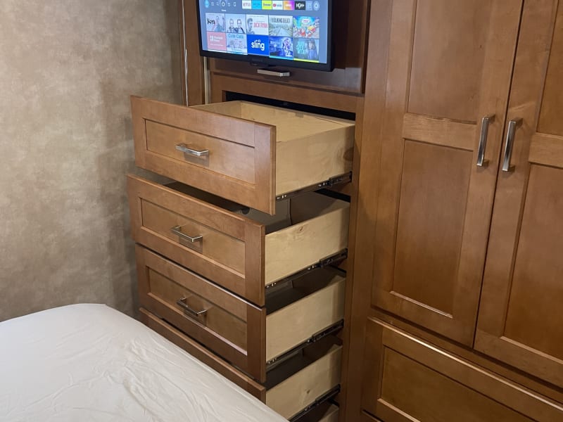 Storage in bedroom
