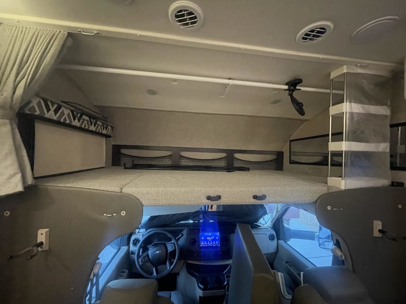 Over cab full size bunk
