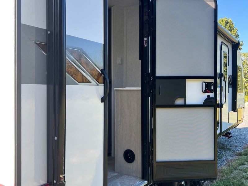 Outside access to bathroom