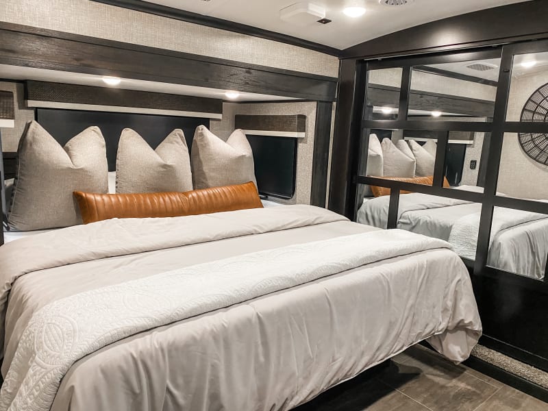 Residential King bed in master bedroom
