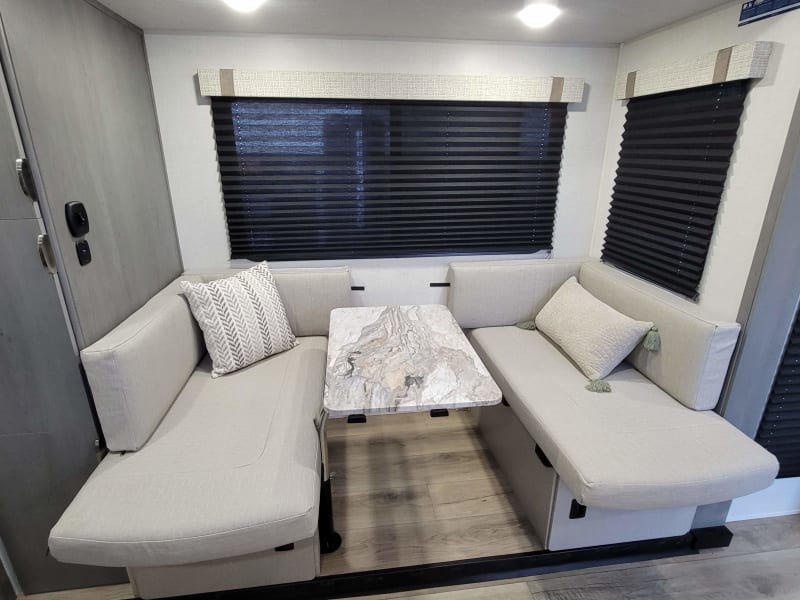 dinette converted into a banquette