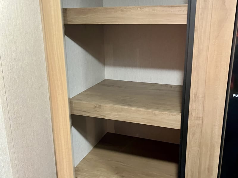 Spacious full-length Pantry/Storage Cabinet located next to the Refrigerator