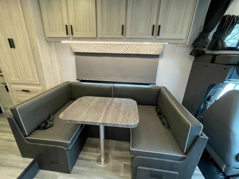 Dinette coverts into bed
