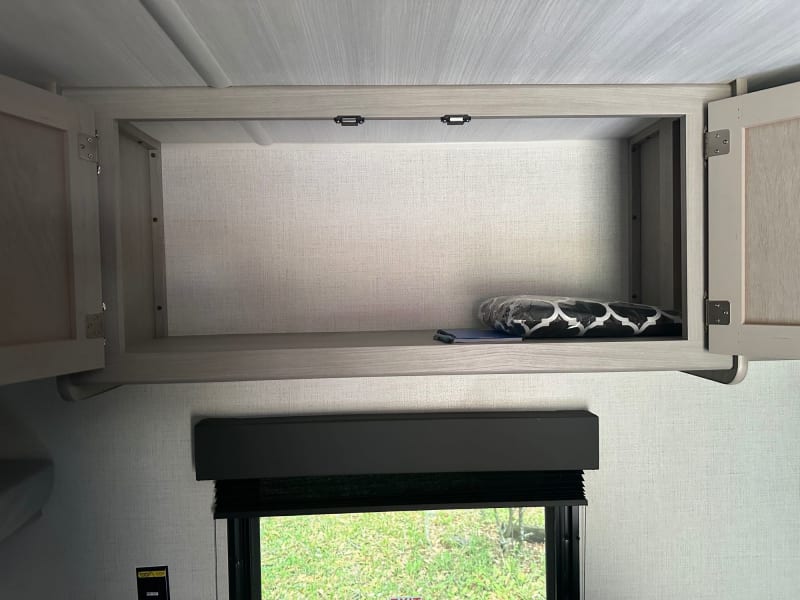 storage over the dining table