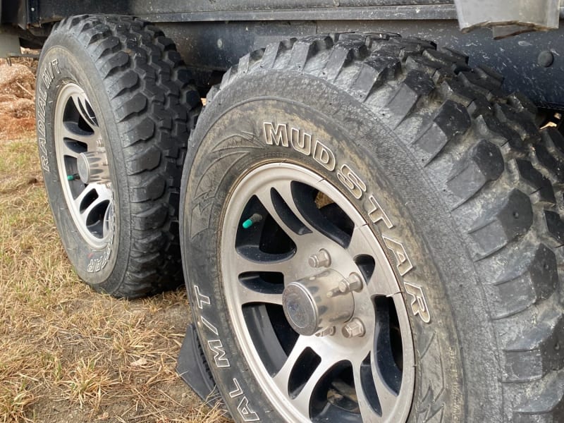 Off road equip tires, ready for getting dirty! 