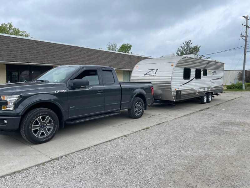 Easily towed with a moderate size SUV