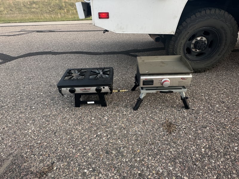 We include tow propane cooking grills for you use!
