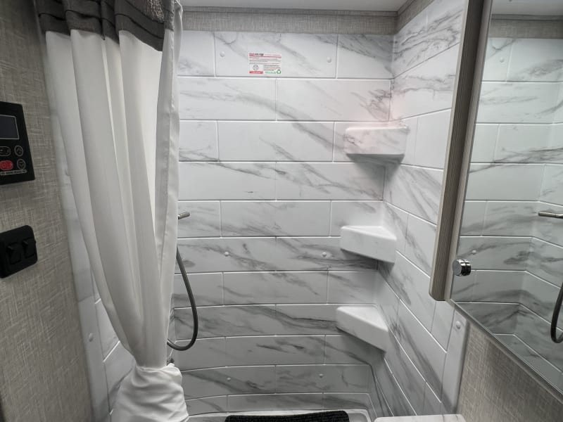 Nice sized shower