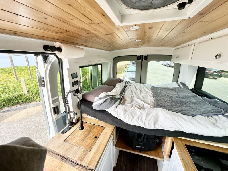 Now with a lifted bed, offering extra head room and extra under-bed storage. 