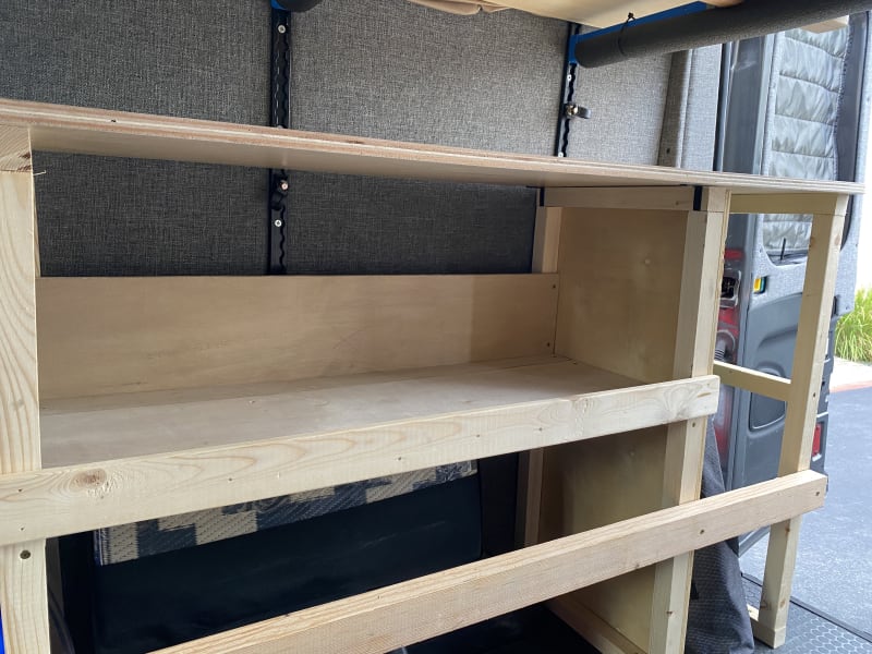 Shelf storage. 