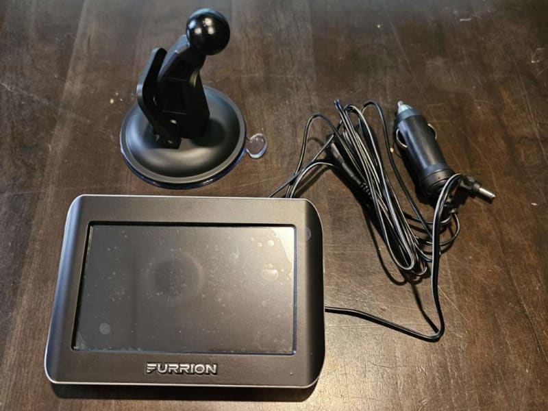 Equipment included to connect to the backup and side mounted Furrion cameras of the trailer. 