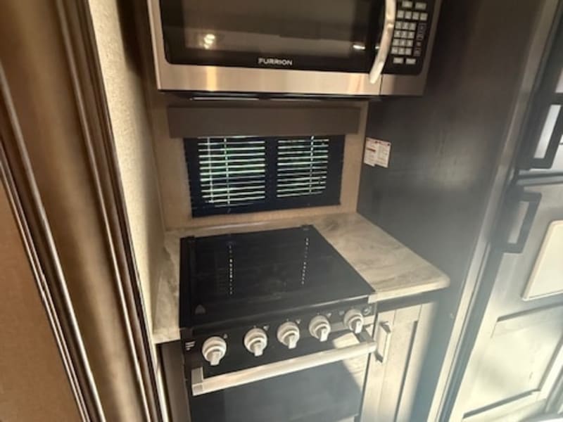 Microwave, stone, & oven