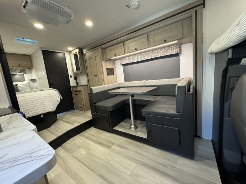 Dinette converts to a sleeper