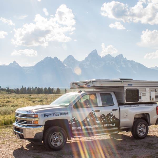 2016 Chevrolet Silverado Truck Camper available for rent in Jackson, Wyoming