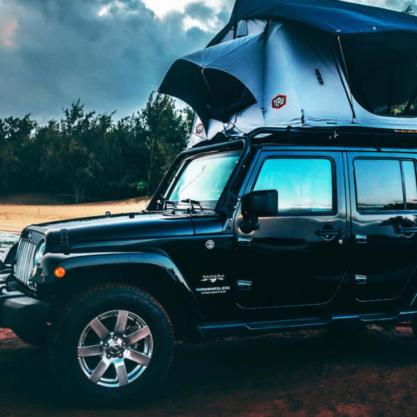 2016 Jeep Wrangler Unlimited Truck Camper available for rent in Kahului, Hawaii