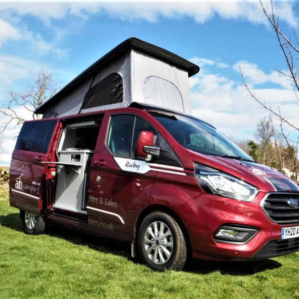 2020 Ford Transit Custom 2+2 berth Pop Top, manual Class B available for rent in Inverness, Inverness