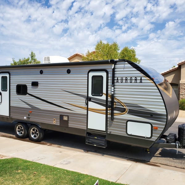 2021 Forest River Aurora 28BHS Travel Trailer available for rent in Gilbert, Arizona