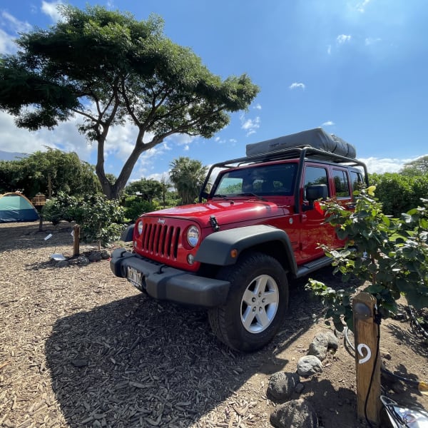 2016 Jeep Wrangler Truck Camper available for rent in Kahului, Hawaii
