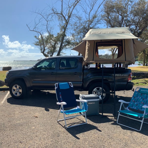 2015 Toyota Tacoma Truck Camper available for rent in Lihue, Hawaii