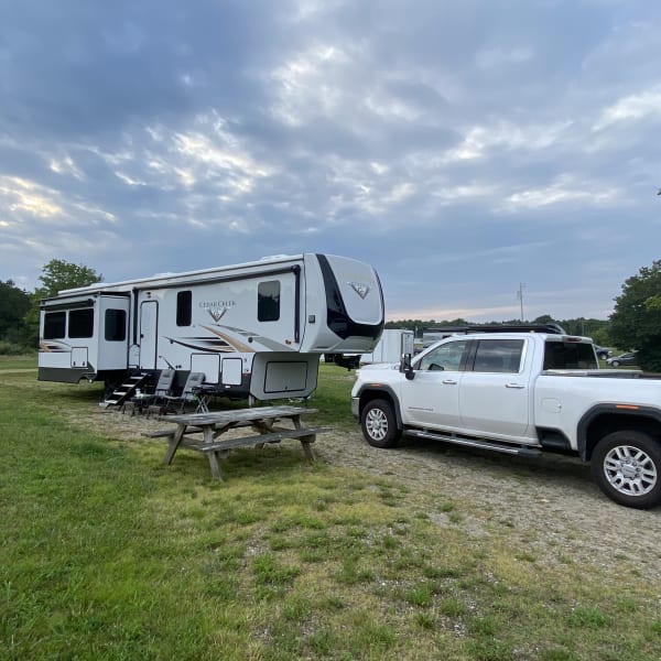 2021 Cedar Creek Champagne Fifth Wheel available for rent in Sargent, Texas