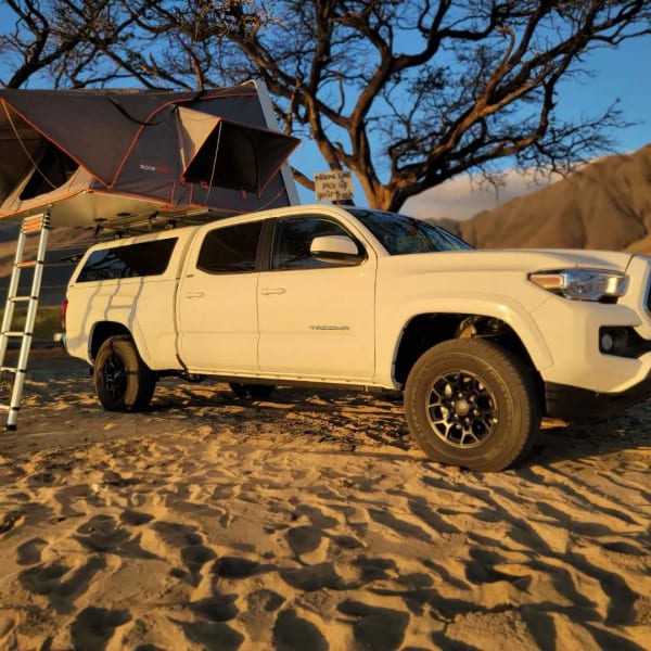 2022 Toyota Tacoma Double Cab Truck Camper available for rent in Kahului, Hawaii