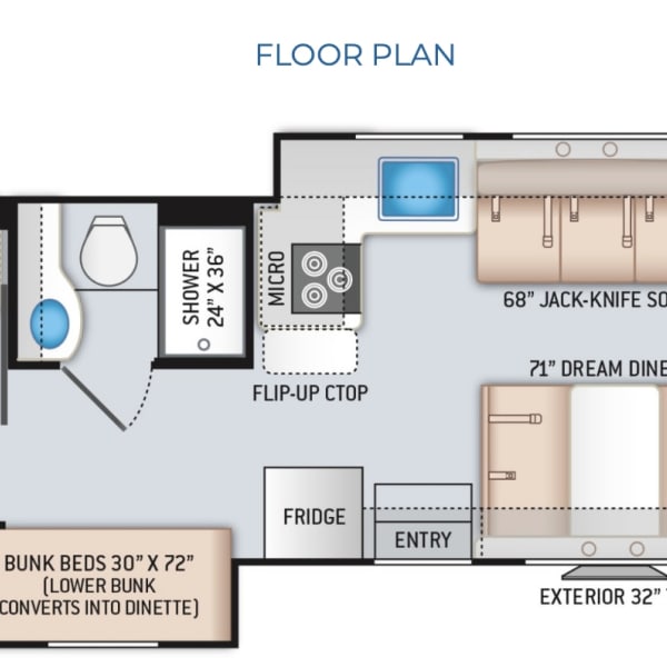 2023 Thor Freedom Elite Class C available for rent in Rhome, Texas