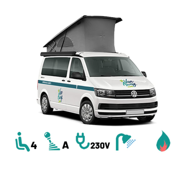 2020 Volkswagen California Coast T6.1 DSG7 eau chaude Class B available for rent in RANVILLE, 