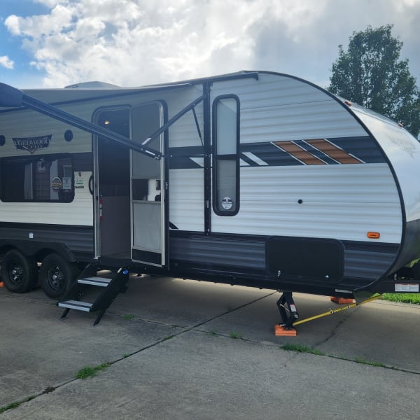 2022 Forest River Wildwood X-Lite Travel Trailer available for rent in Raeford, North Carolina