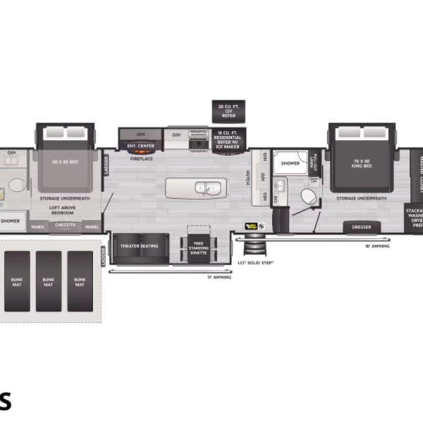 2025 Keystone Alpine Fifth Wheel available for rent in Myrtle Beach, South Carolina