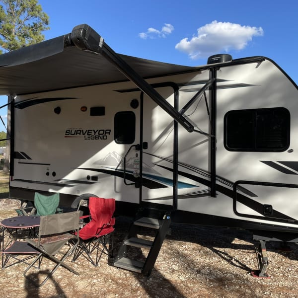 2022 Forest River Surveyor Legend 19BHLE Travel Trailer available for rent in Spring, Texas