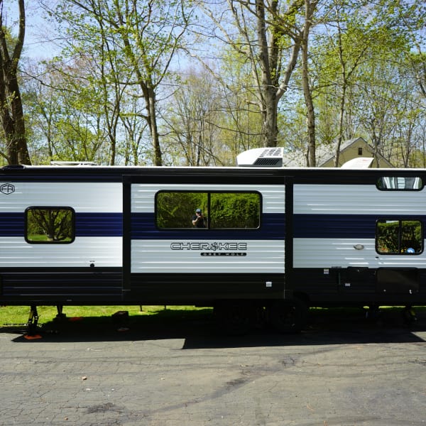 2025 Forest River Grey Wolf 23DBH Travel Trailer available for rent in Madison, Connecticut