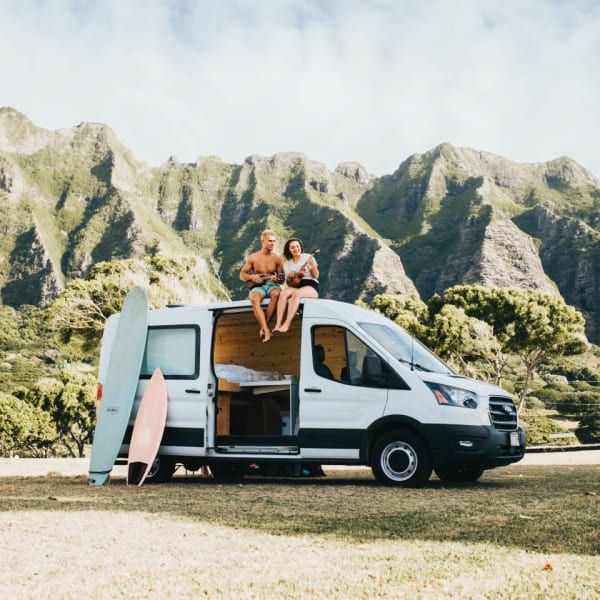 2020 Ford Transit Class B available for rent in Honolulu, Hawaii