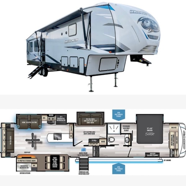 2023 Arctic Fox 3660 Suite Fifth Wheel available for rent in Alcoa, Tennessee