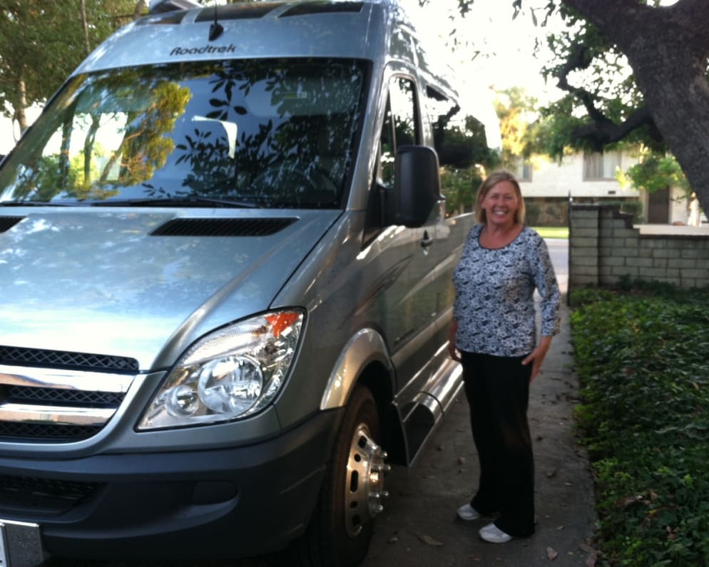 &quot;Patti&quot;, our very first customer. Drove by herself to her 40-yr high school reunion in Seattle!