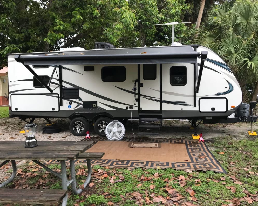 Front entrance with tarp